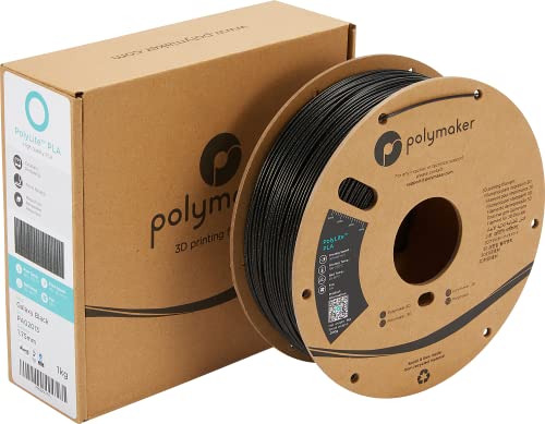Image of Polymaker Glitter PLA Filament 1.75mm, Galaxy Black, 1kg - Twinkling Filament, Dimensional Accuracy + /- 0.03mm (0.6mm Nozzle Required)