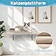 MASTERTOP Kletterwand Katzen Set, 10 -teiliges Groß Kratzbaum Kletterwand für Katzen, Katzenmöbel Wandpark mit Katzenhaus, Katzenbrücke, Sisal Kratzsäulen für den Innenbereich bis 10 kg