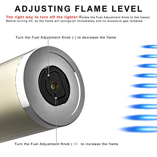 image for Foxfirers Butane Lighter Refillable Lighter Flexible Long Neck Lighter