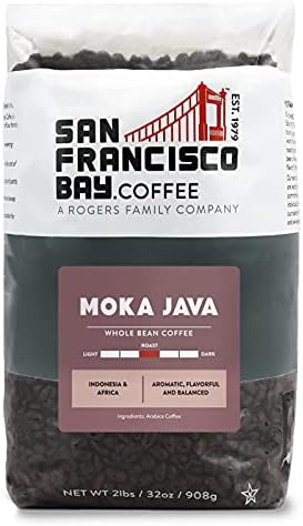 San Francisco Bay Whole Bean Coffee - Moka Java (2lb Bag), Medium Roast