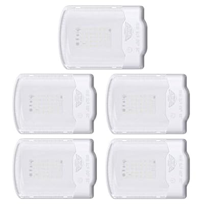 Leisure LED RV LED Ceiling Single Dome Light Fixture with Built in Dimmer Interior Lighting for RV/Trailer/Camper/Boat 12V Natural White 4000-4500K 325LM (Touch Dim Natural White 4000-4500K, 5-Pack)