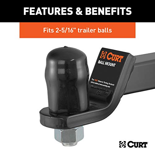 Curt 21810 Black Rubber Trailer Hitch Ball Cover, 2-5/16-Inch Diameter #TOP4