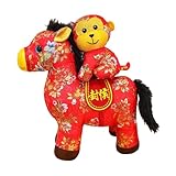 【Compagnon Confortable】 : Cette peluche, grâce à son rembourrage doux en polyester PP, est confortable et convient à tous les âges. Elle peut accompagner les enfants ou servir de décoration pour les fêtes.