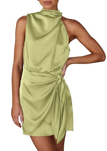 prettygarden womens formal short satin cocktail dress