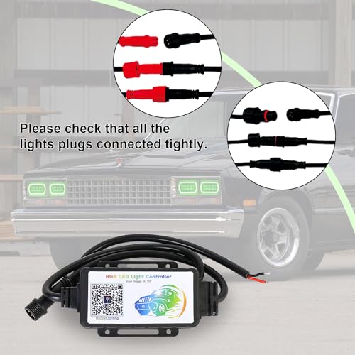 Caja de Control RGB Bluetooth para Faros LED 4x6 miniatura 4