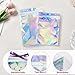 100Pcs Holographic Packaging Bags, 3.1x4.7 inch Resealable Foil Pouch Mylar Sample Bag Great for Small Business and Party Favor Food Storage