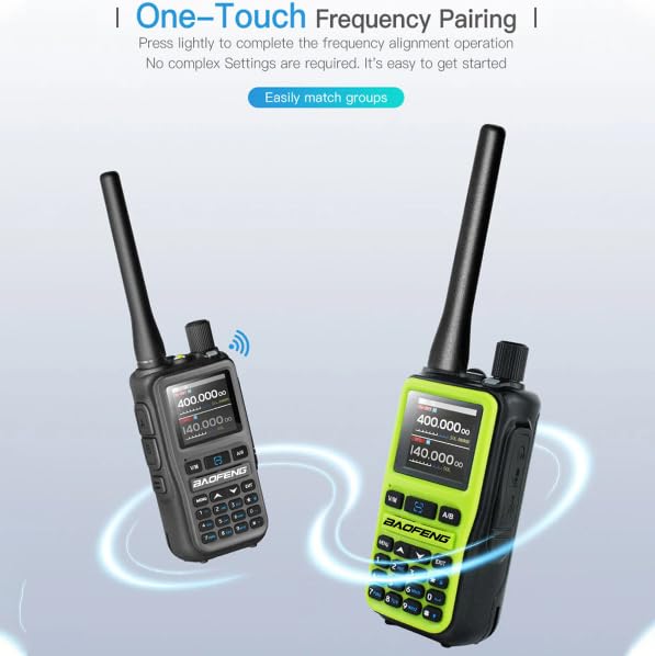 UV-5E Mini Walkie Talkie Multi Banda con Bluetooth de Largo Alcance, 36H de Batería, Tipo C y Copia de Frecuencia.