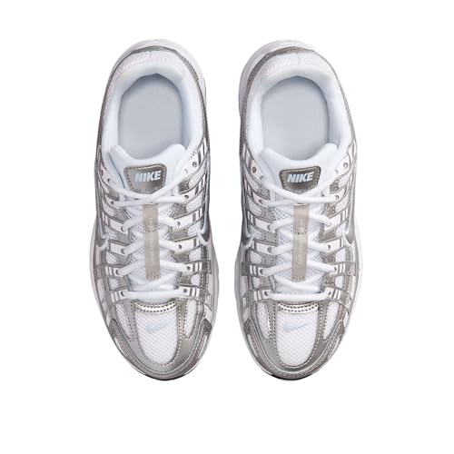 Nike P-6000 Big Kids' Shoes (White/Blue Tint/Black/Metallic Silver)3