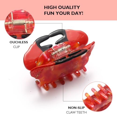 Crab Claw Clip Big Marine Life Claw Clip Cute Sea Animal Hair Clip for Women personalized hair claw manual craftsmanship splicing