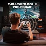 ECHTPower Wireless PC Gaming Controller with TFT Screen, Hall-Effect Joysticks No Drift, 1000Hz Polling, Dual Hall Triggers, Turbo & RGB, Multi-Platform PC Controller for Windows/Switch/Android/iOS - Image 5