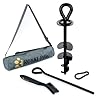 ROYAL-PAW Dog Tie Out Stake – for Large Dogs up to 210 lbs – Heavy Duty Dog Stake for Yard, Beach & Camping Outside – Best in Ground Anchor for a Dog Cable, Leash, Lead Tether (1, Midnight Black)