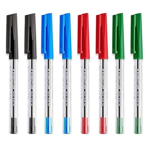 STAEDTLER Medium 0.5mm 430 M Stick Ballpoint Pens Writing Pen Smooth (Multicolor)
