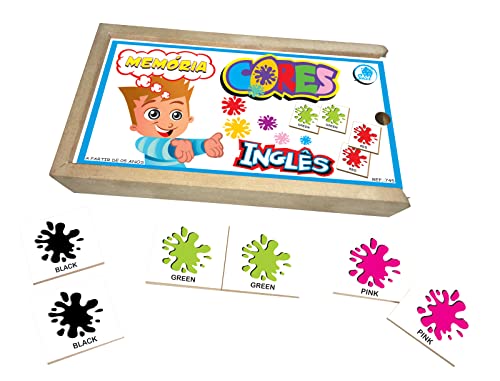 Jogo da Memória Infantil Cores Inglês