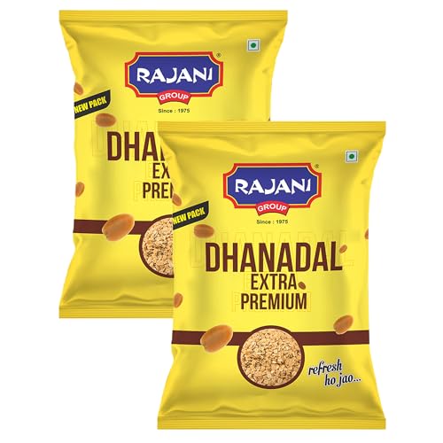 Image of RAJANI Extra Premium Roasted Dhanadal 200g (Pack of 2) Pouch, Digestive Mukhwas | Roasted Split Coriander Seeds | Dhaniya Dal | Traditional Mouth Freshener | After Meals Snack (Digestive Mukhwas)