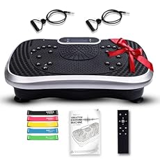 FULL BODY WORKOUT AT HOME: Our vibration plate exercise machine is designed to engage all your muscles, for balance, flexibility, & more. This versatile whole-body vibration plate allows you to target various areas, including your arms, belly, buttoc...