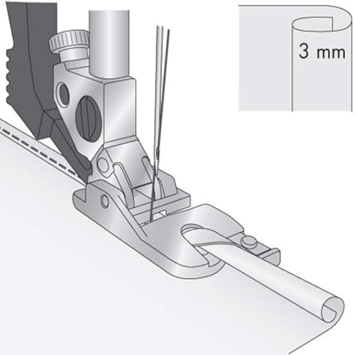 Set de Pie para Dobladillo Estrecho Para Máquinas de Coser miniatura 2