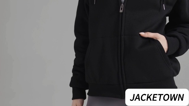 Uwdiohq Fleecejacke Damen - Dicker Kapuzenpullover Für Winter