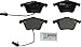 BOSCH BP1111 QuietCast Premium Semi-Metallic Disc Brake Pad Set - Compatible With Select Audi A4, A4 Quattro, A6, A6 Quattro, S4, TT Quattro; FRONT