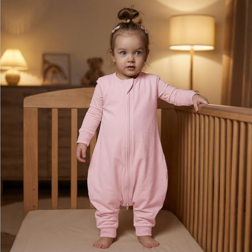 Image of 1.0 TOG Toddler Sleep Sack with Legs for Early Walkers, Wearable Blanket for Tall Walking Toddlers 18-36 Months