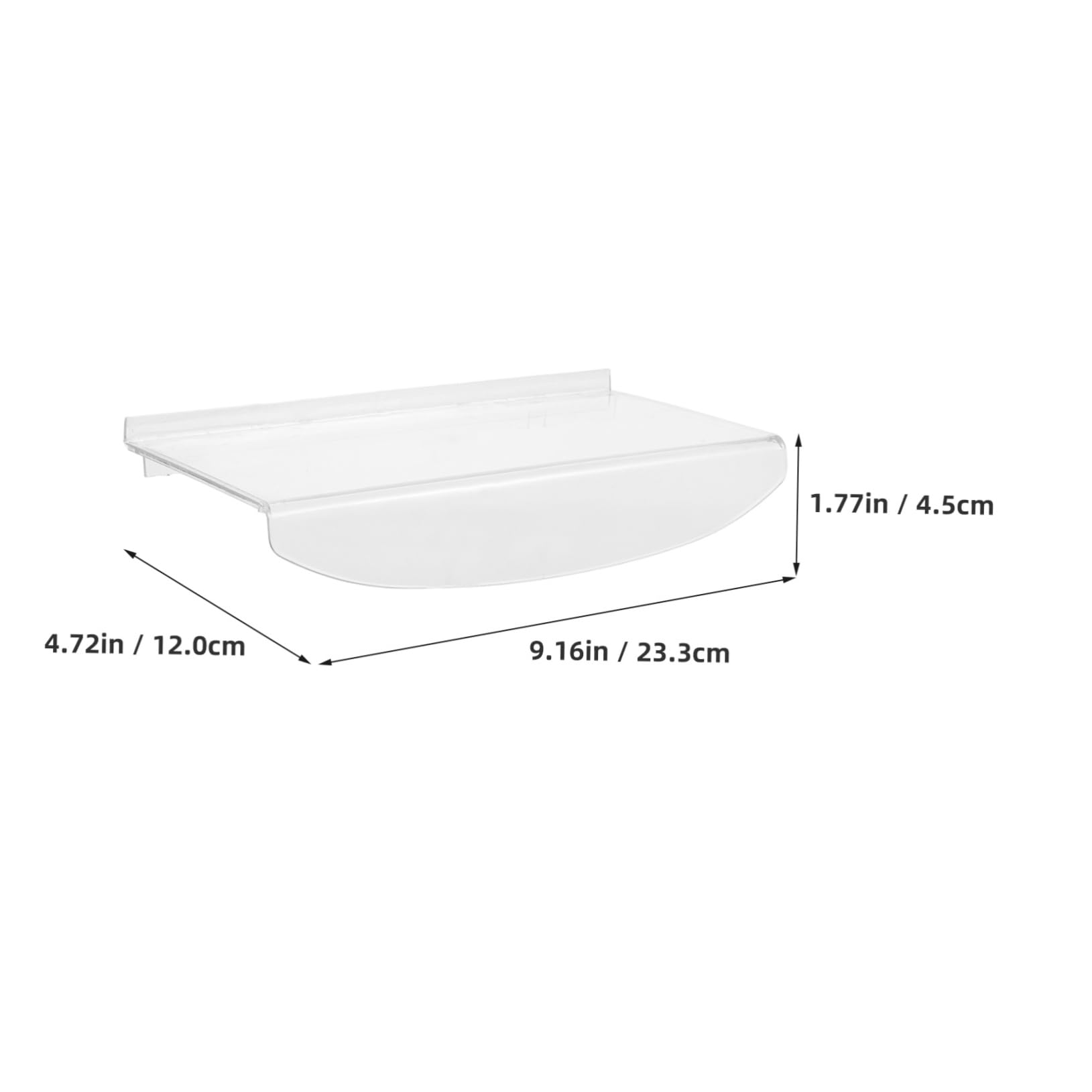 Alipis 6pc Acrylic Shoes Display Stand Retail Store Display Rack Shoe Rack Stackable Base for High Heels Sneakers