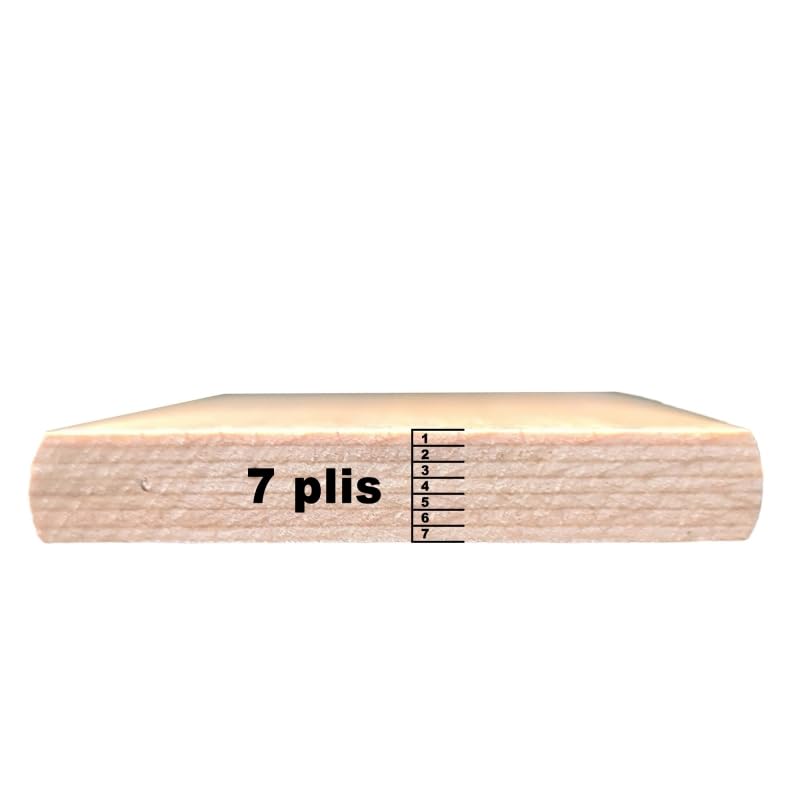 Lattes Pour Sommier 7 Plis Lattes De Sommier SCM - Lot 3 Pièces 57.5cm 7 Plis Hêtre Lattes Bois 57.5cm