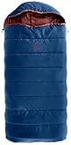 deuter Starlight SQ Saco de Dormir de Fibra sintética, Nightblue-Redwood, Zipper Left
