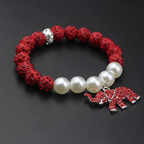 Greek Sorority Paraphernalia Gifts for Women Soror Red Elephant Bracelet Inspired Sorority Brooch Pin Jewelry Sisterhood Gift for Soror3