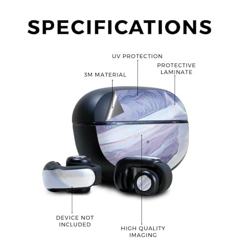 Image of Skin Compatible with Bose Ultra Open Earbuds - Whirlwind - Premium 3M Vinyl Protective Wrap Decal Cover - Easy to Apply | Crafted in The USA by MightySkins