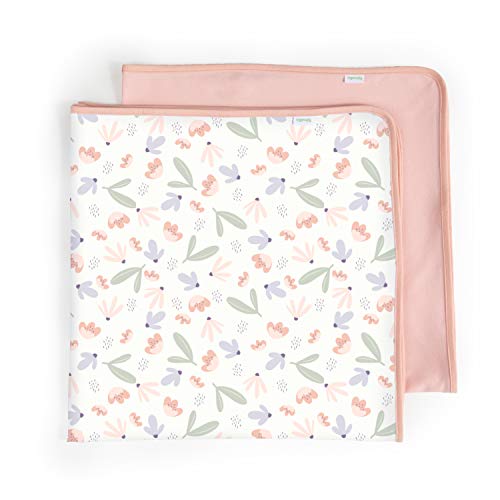 Image of Ingenuity Farewell Fuss Adjustable Easy-Wrap Baby Swaddle 2 Pack - Posy & Comfy Bundle 2-Pack Multi-Use Swaddle Blanket Set - Posy