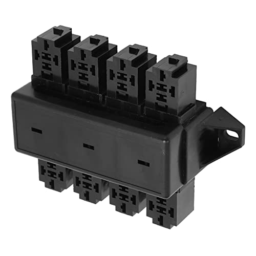 caixa de relé de fusíveis, caixa de relé de fusíveis fácil de instalar 8 vias grande capacidade fort