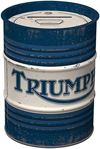 Nostalgic-Art Skarbonka Retro, Triumph - Logo - Pomysł na prezent dla miłośników motocykli, metaliczny słoik na pieniądze, Vintage Design skarbonka, 600 ml