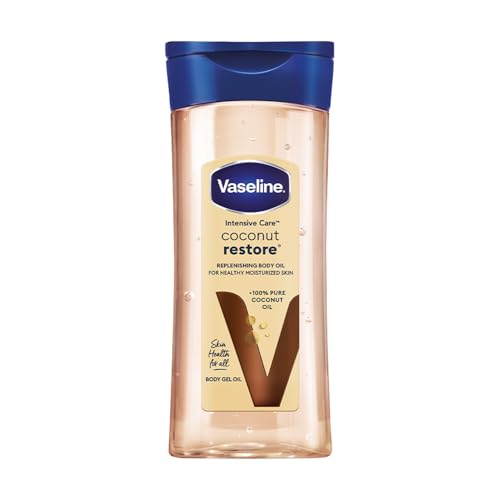 Image of Vaseline Intensive Care Coconut Restore Body Oil | with Coconut Oil | Deep Moisture for Dry Skin | 200 ML
