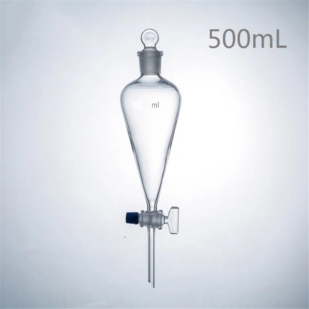 Imbuto separatore da 500 ml con tappo in vetro smerigliato e attrezzatura laboratorio Attrezzature da laboratorio