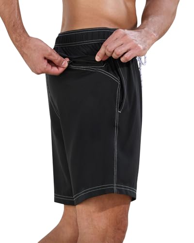 difficort Mens Swim Trunks with Compression Liner Quick-Dry Bathing Suit with Zipper Pockets4