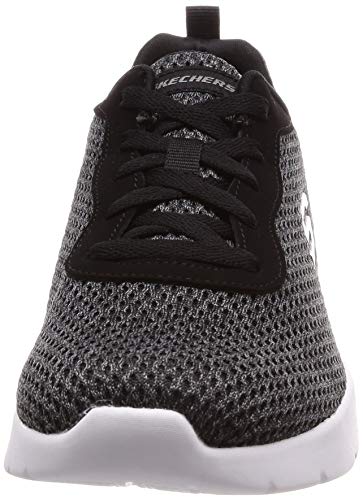 Skechers Dynamight 2.0 - Quick Concept, Tênis, Feminino, Preto/Branco, 35