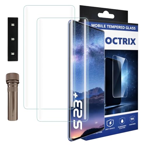 Image of Curved UV Tempered Glass Screen Protector for Itel S23 Plus | Transparent | Pack of 2 | Full Screen Coverage with UV Installation Kit