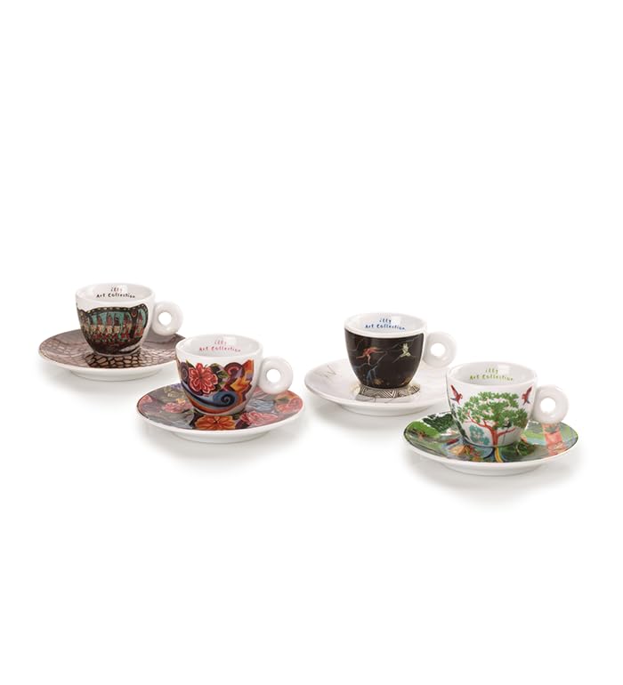 illy SET DA 4 TAZZINE DA ESPRESSO ART COLLECTION BIENNALE ARTE 2024