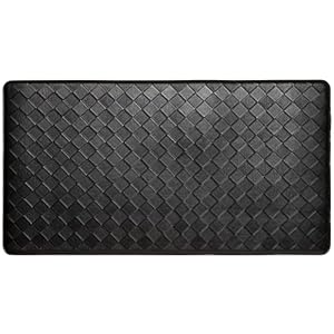 Home Dynamix Trenton Solace Traditionelle Küchenmatte, Diamantstruktur, 43,2 x 81,3 cm, Schwarz
