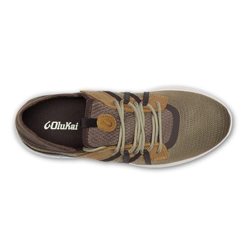Image of OluKai Mio Li Men's Casual Sneakers, Hands-Free Drop-in Heel | Wear Slip-On or Laced, Breathable Knit Mesh, All-Day Cushioned Comfort, Athletic Walking Shoe, Runs Small So Size Up