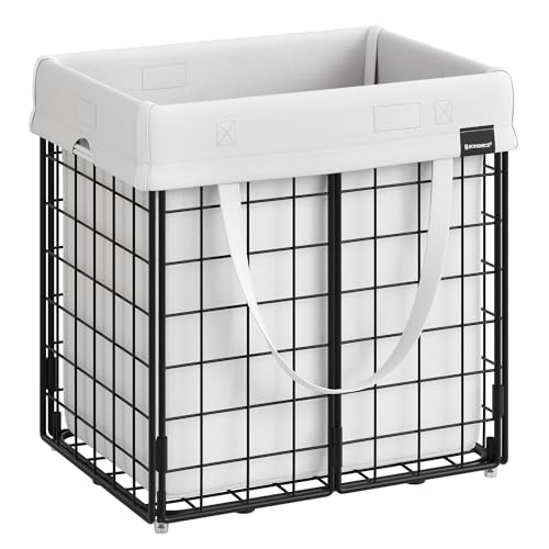 Catálogo de Cestas y forros - los más vendidos. 41 SONGMICS - Cesta de lavandería (11 galones). Cesto de lavandería plegable (50 l), forro extraíble y lavable, marco de alambre de metal, para recámara, baño, color crema...