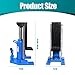 20 Ton On Top Lift Capacity Bottle Jack, 10 Ton On Toe Toe Jack Lift, Alloy Steel Heavy Duty Hydraulic Toe Jack with Pump Handle, Hydraulic Claw Jack for Machinery, Industry, Blue