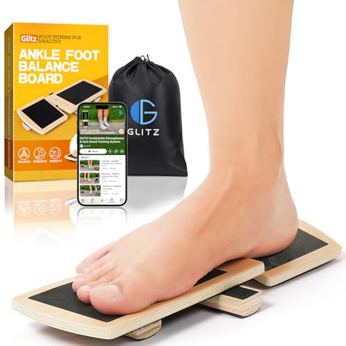 Ankle Balance Board Foot Strengthener Trainer for Sprained Ankle, Stability Exercises, Physical Therapy, Plantar Fasciitis Relief, Posture Correction, Balance Training, Anti Slip Wobble Board