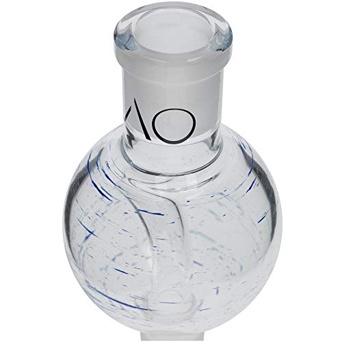 AO® Shisha Molassefänger Kugel 60mm Tiger I Glas-Molassefänger mit edlen Streifenmuster in Blau I Shisha Molassefänger… – Bild 3