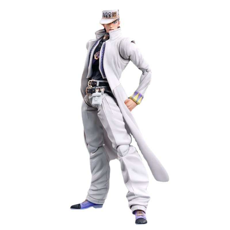 Jiumaocleu Jotaro Action Figure Statue - 15cm Anime Figure Model Toy Set with Accessories | Face Changeable | Joint Movable | PVC Handmade Desktop Decoration Birthday Gifts — image 1