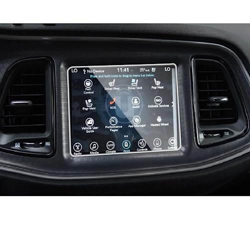 Film de protection écran LCD 8,4 pouces en verre trempé pour Dodge Challenger 2015-2020