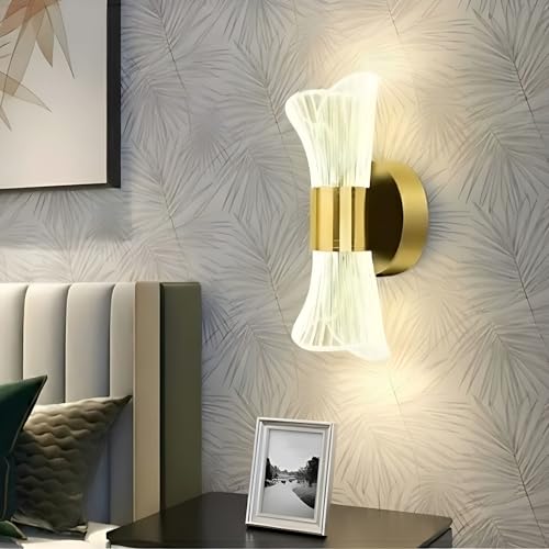 Image of Modern LED Decorative Wall Lamp | Artistic Metal Wall Light for Home Decor | Elegant and Energy-Efficient Lighting Fixture for Bedroom, Living Room, Hallway & Staircase | Modern Accent