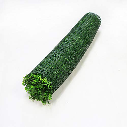Uland Artificial Plant Wall Panels, 1Pc 40"X40" Greenery Grass Wall Backdrop Decoration, Faux Ivy Leaves Outdoor Privacy Fence Covering #TOP3