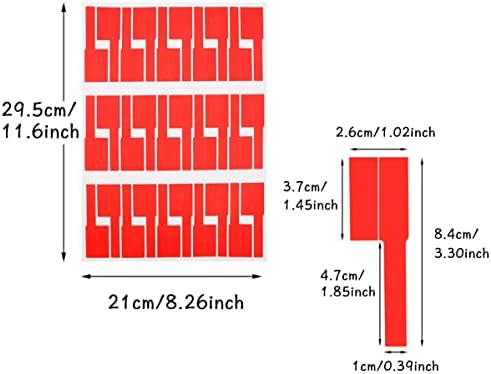 180 Pcs Cable Labels, 6 Colours Self-Adhesive Cable Stickers Waterproof Tear Resistant Cable Markers for Cable Management and Identification