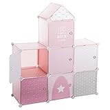 Atmosphera 83611 Almacenamiento Infantil Pink Castle,5 x l. 109 x H. 32 cm