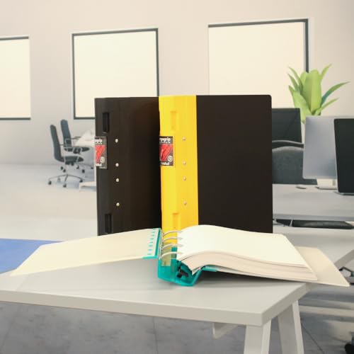 Exacompta Guildhall Ergogrip Binder, 4 Ringe, A4, extra breit, Smaragdgrün, 1 Stück